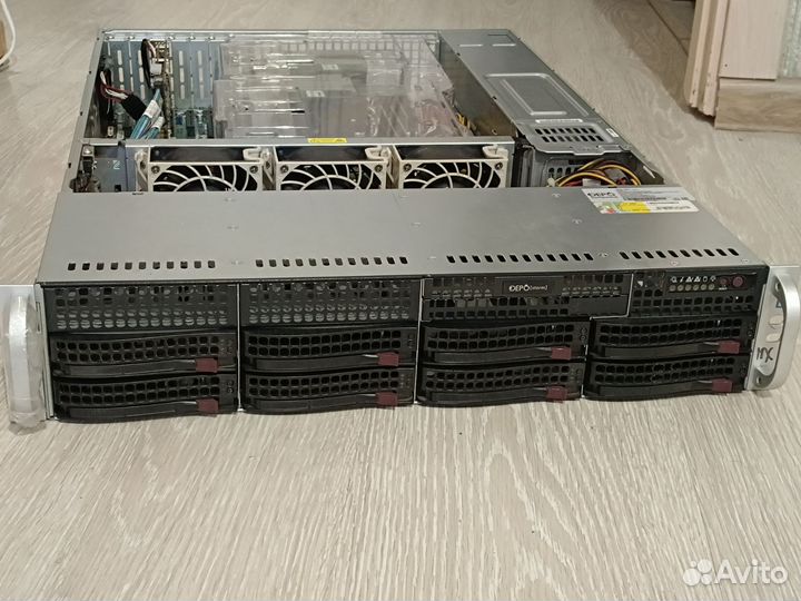 Сервер 2u Supermicro X10DRL-i.256gb DDR4