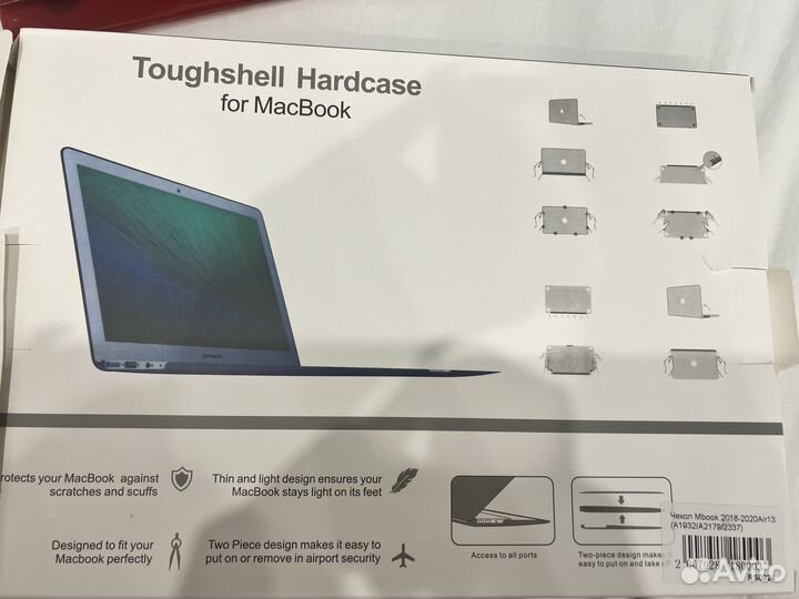 Чехол накладка для macbook air 13 2018-2020