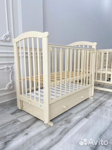 Детская кроватка маятник поперечный Красная Звезда