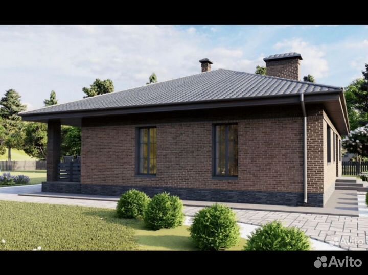 Готовый проект одноэтажного дома