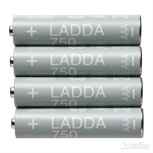 Аккумуляторы батарейки ааа IKEA ladda 750 икеа