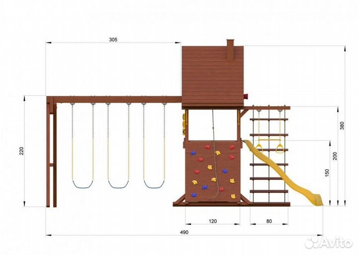 Детская игровая площадка NewSunrise sunrisestar NS