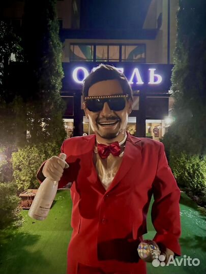 Ростовая кукла.Шуточный стриптиз.Стас Поздравление