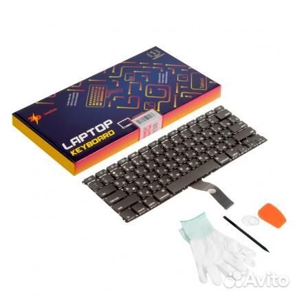 Клавиатура MacBook A1369 straight enter RUS