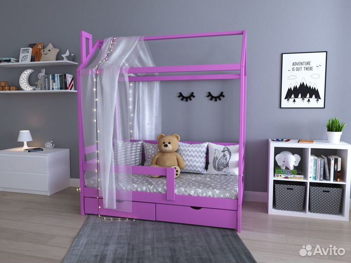 Кровать домик от 160/80 до 200/90