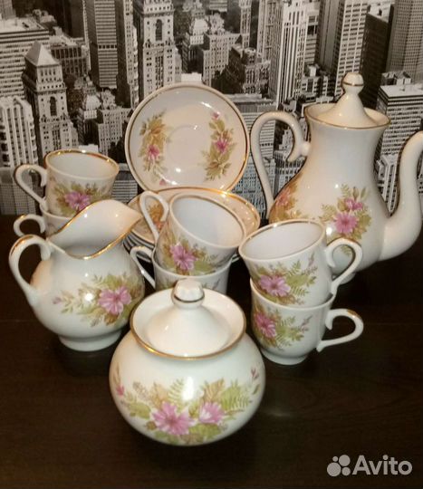 Кофейный сервиз СССР, 6 персон