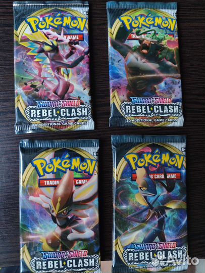 Бустеры Pokemon sword and shield