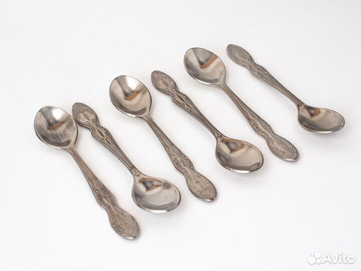 Кофейные ложки СССР нержавейка 6шт