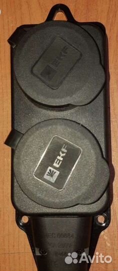 Розетка, тройник для внешних работ, защищенная