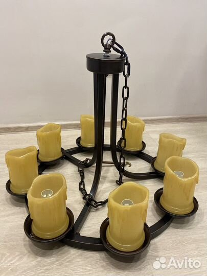 Люстра подвесная со свечами