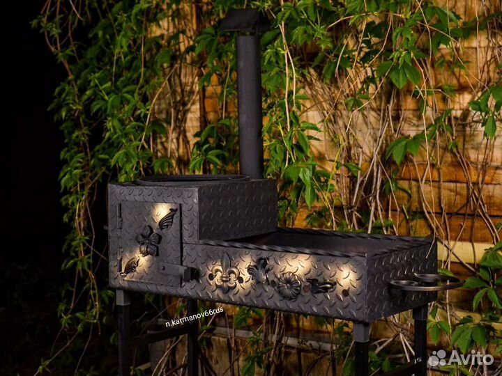 Шикарный кованый мангал 4 мм