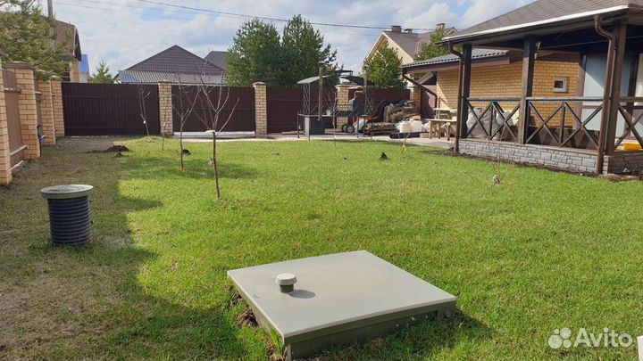 Дренаж, газон, озеленение, благоустройство