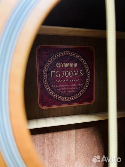 Гитара Yamaha FG700MS Оригинал/Массив