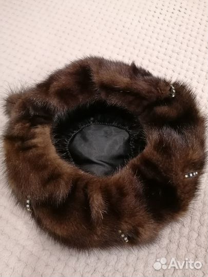 Берет норковый