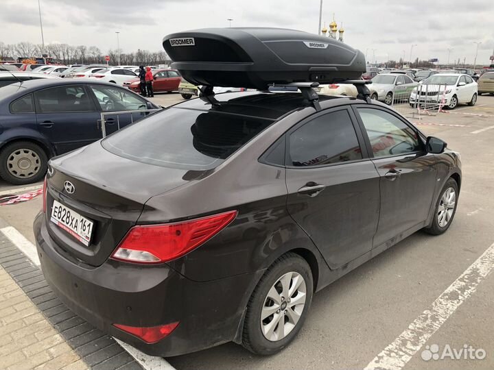 Автобокс Broomer черный матовый на Hyundai Solaris