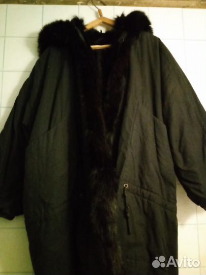 Пальто, куртка с мехом двусторонняя