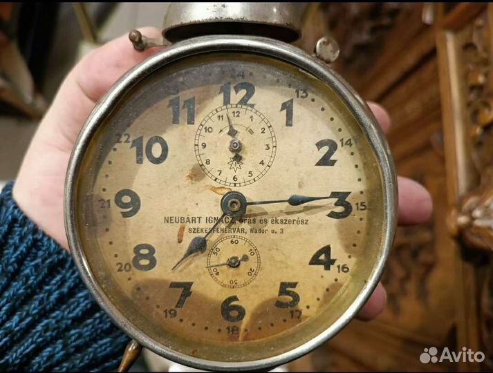 Будильник Юнганс junghans начало 20 века