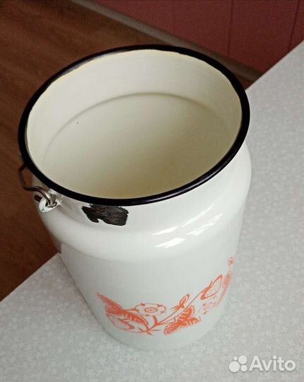 Бидоны и чайник эмалированный СССР