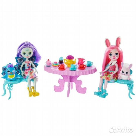 Enchantimals Чаепитие Пэттер Павлина и Бри Кроля