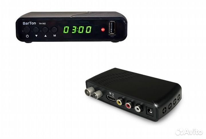Цифровая DVB-T2 приставка BarTon TH-562 Black
