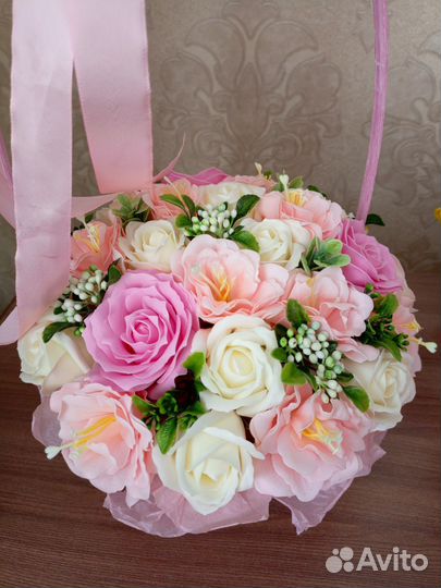 Букет из мыло на 8 марта