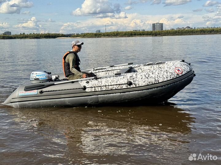 Лодка mishimo BIG floor DF FB 400 камо