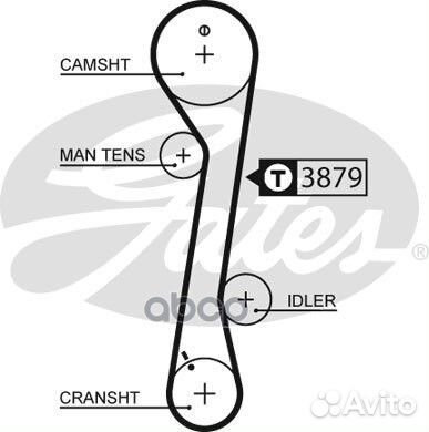 Ремень зубчатый 113 X 1 (8597-15457) 5457XS Gates