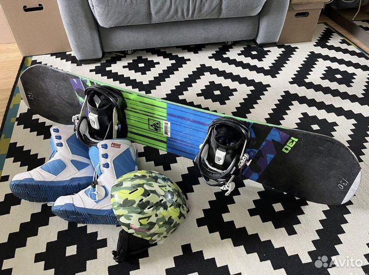 Детский сноуборд комплект