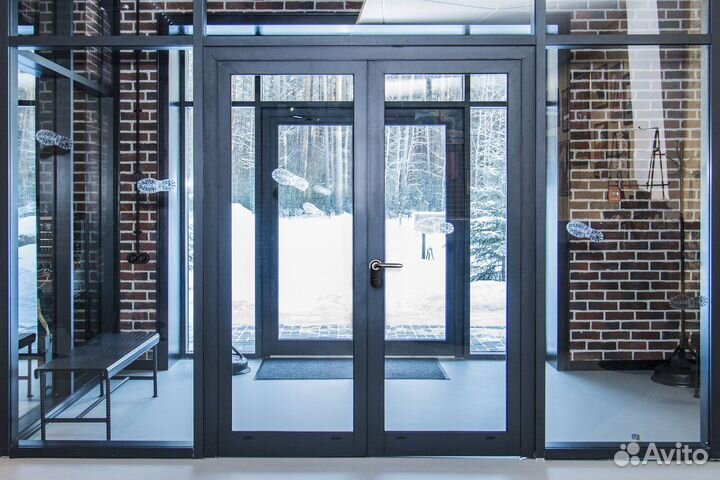 Двери стеклянные огнеупорные EIW60