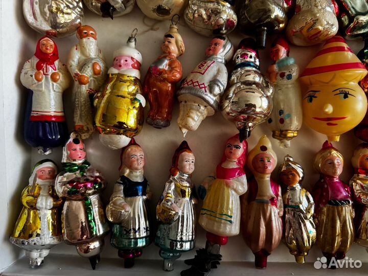 Елочные игрушки СССР на прищепке