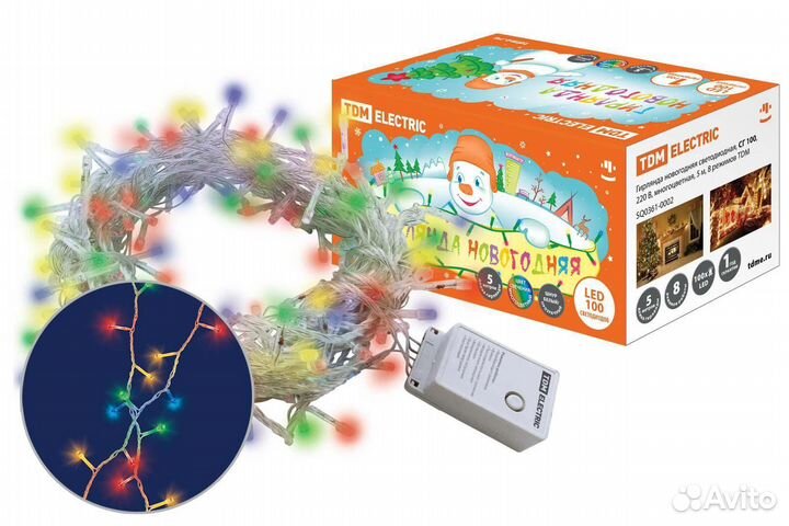 Электрогирлянда комнатная Tdm electric SQ0361-0002