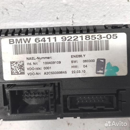 Панель управления кондиционером BMW 3 E90 BMW E90