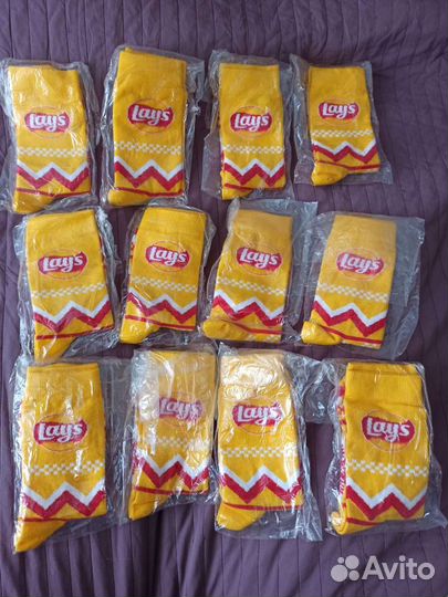 Носки Lay's унисекс новогодняя серия новые