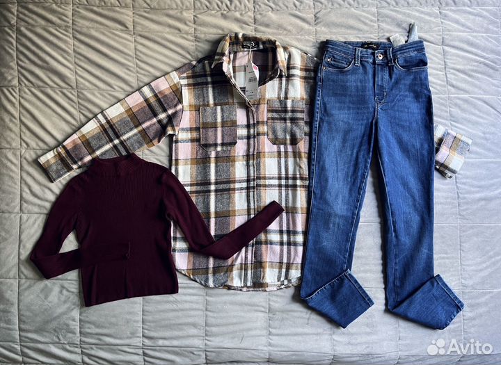 Женские вещи пакетом 40 xs размер новая рубашка