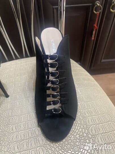 Сабо женские, замшевые