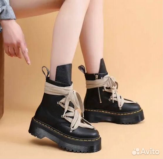 Ботики rick owens x dr.martens jason