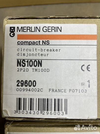 Merlin Gerin 29600 100А