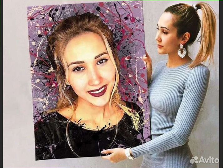 Портрет на холсте по фото