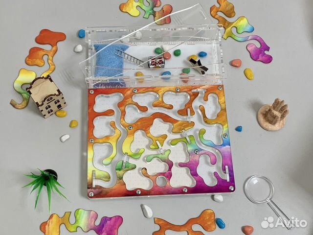 Муравьиная ферма с автоувлажнением и гипсом