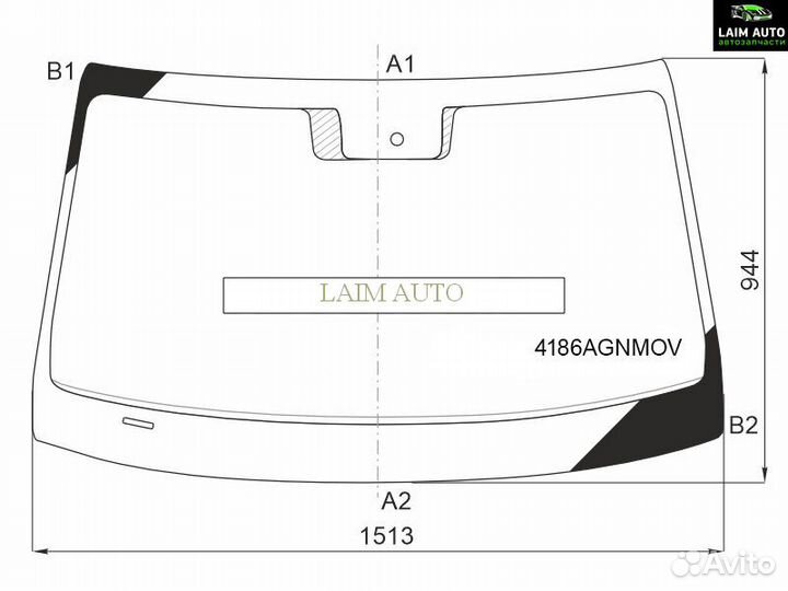 Стекло лобовое Hyundai Sonata 19- 4186agnmov