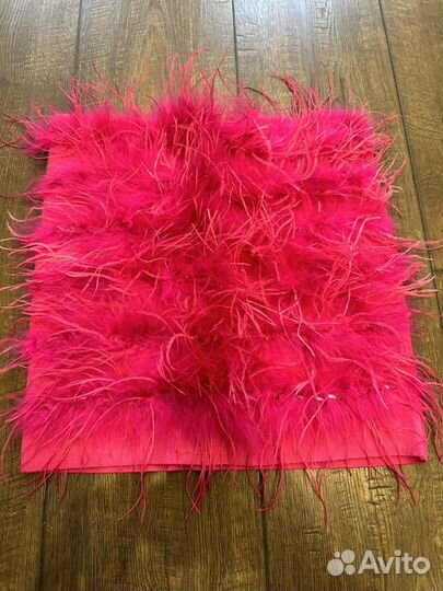 Топ женский с перьями