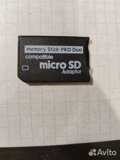 Адаптер для карты памяти memory stick pro duo