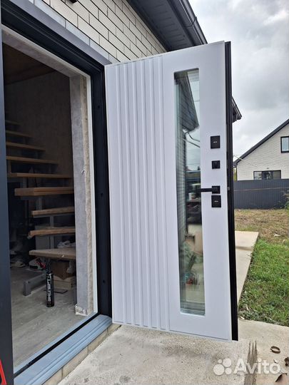 Уличная дверь гармошка с терморазрывом