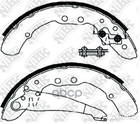 Колодки тормозные FN0537 NiBK
