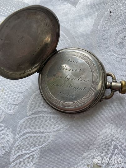 Часы карманные. серебро 800