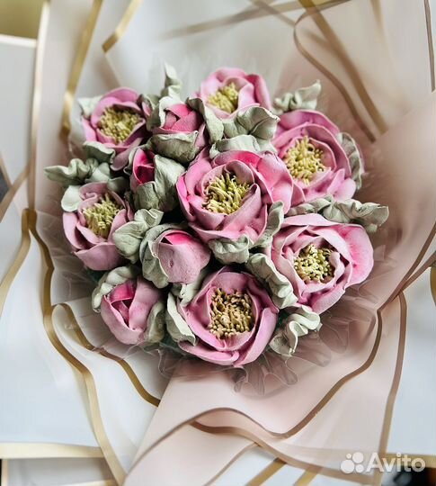 Сладкие букеты из зефира