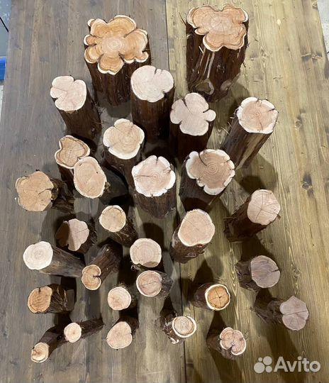 Стволы ароматного сибирского можжевельника 3-32 см