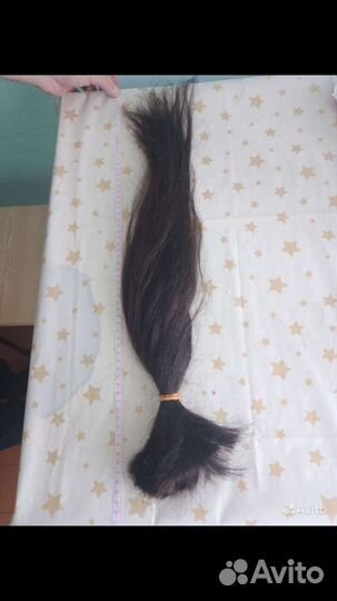 Волосы для наращивания 60 см черные