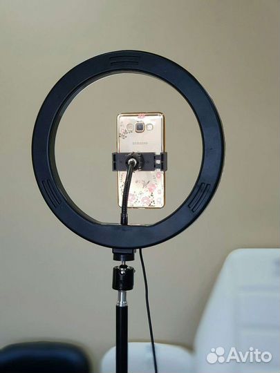 Кольцевая селфи лампа 26см + штатив