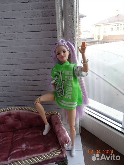 Кукла барби экстра гибрид на теле Нэко